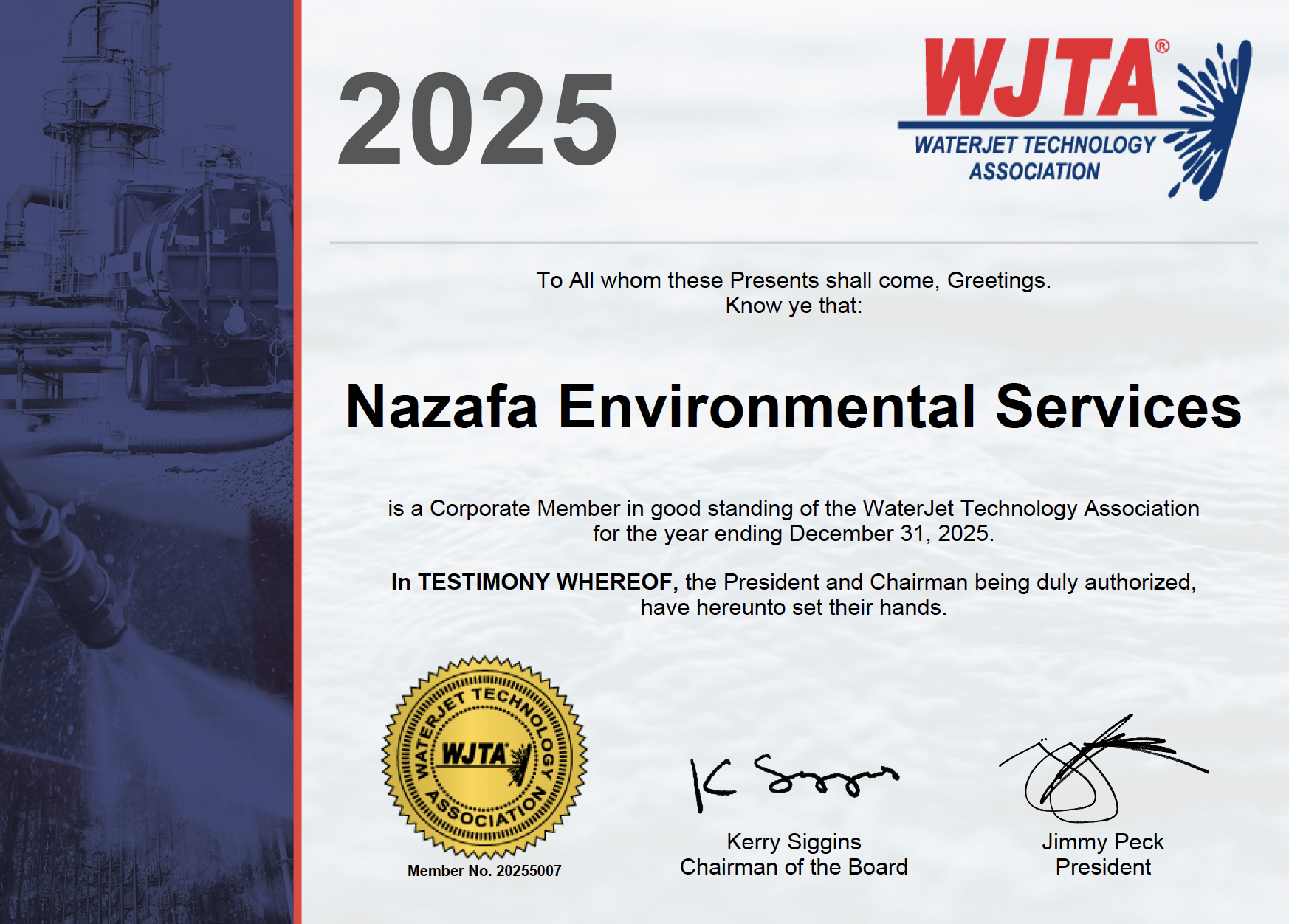 WJTA certificate preview